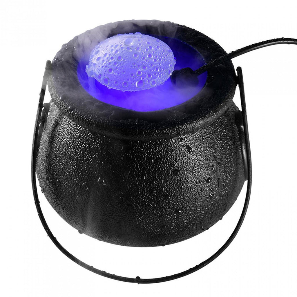 Tarmeek Halloween Mist Maker Cauldron with Light,Large Witch Cauldron Party Decorations, Halloween Party Spray Sprayer Cauldron Atmosphere Light for Halloween Decorations,Halloween Candy Bucket