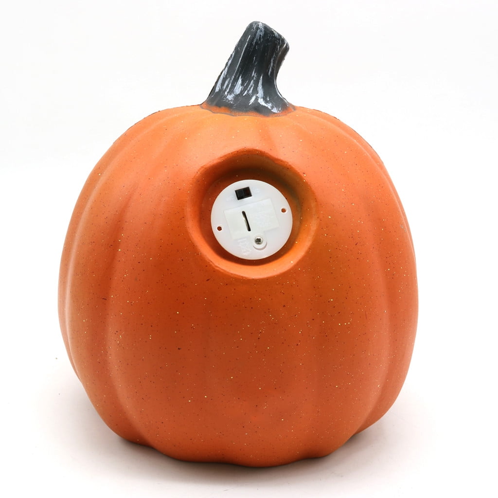 SRUILUO Halloween Light up Jack-O-Lantern, Fall Thanksgiving Pumpkin Light Decorations, Pumpkin Prop with LED Light, Halloween Tabletop Decorations Props for Indoor Outdoor Decor (No Battery)