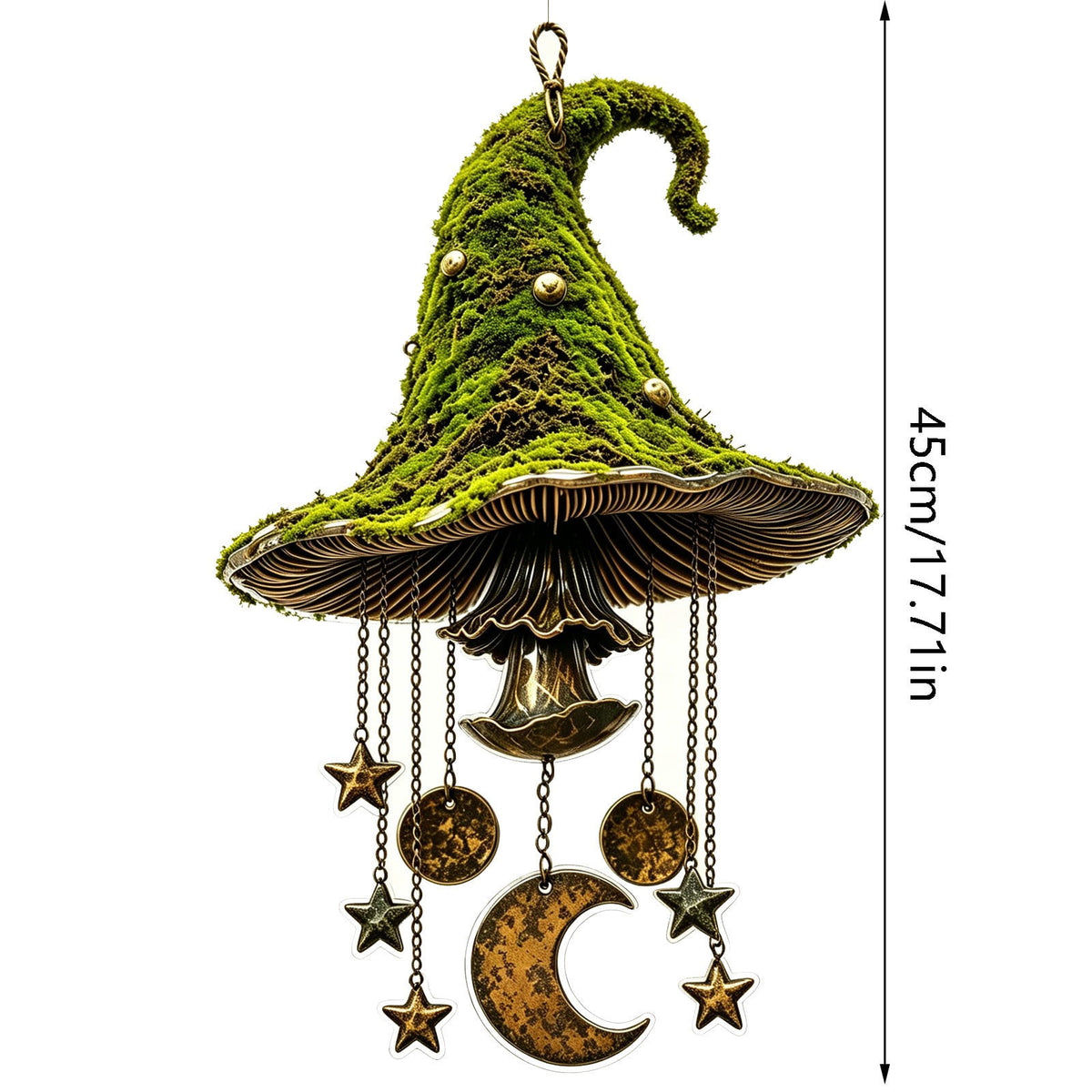 Stijggn Witch Hat Lights Halloween Glowing Lights, Waterproof Hanging Witch Hat Decorations, Warm Light Festival Ornaments for Indoor Outdoor Yard Garden Party Halloween Decor