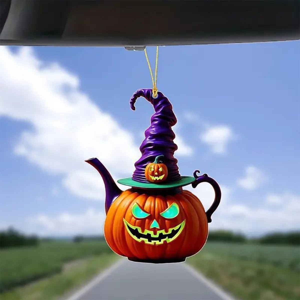 Generic Halloween Door Hanging Decor Pumpkin Ghost Bat Paper Sign Indoor Outdoor Front Door Decoration 16 Inch