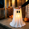 Halloween Ghost Candy Bowl Large Light Up Floor Stand with Remote Control for Halloween Party Treat Display and Trick Or Treat Setup