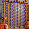 Halloween Party Decorations, 2 PCS Pumpkin Metallic Foil Fringe Curtain