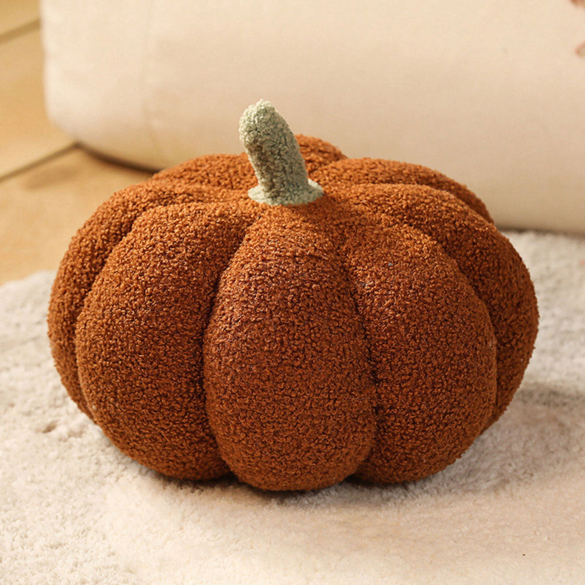 Halloween Plush Pumpkin Decorations, Soft Stuffed Fabric Pumpkins for Fall Harvest & Spooky Season Home Decor