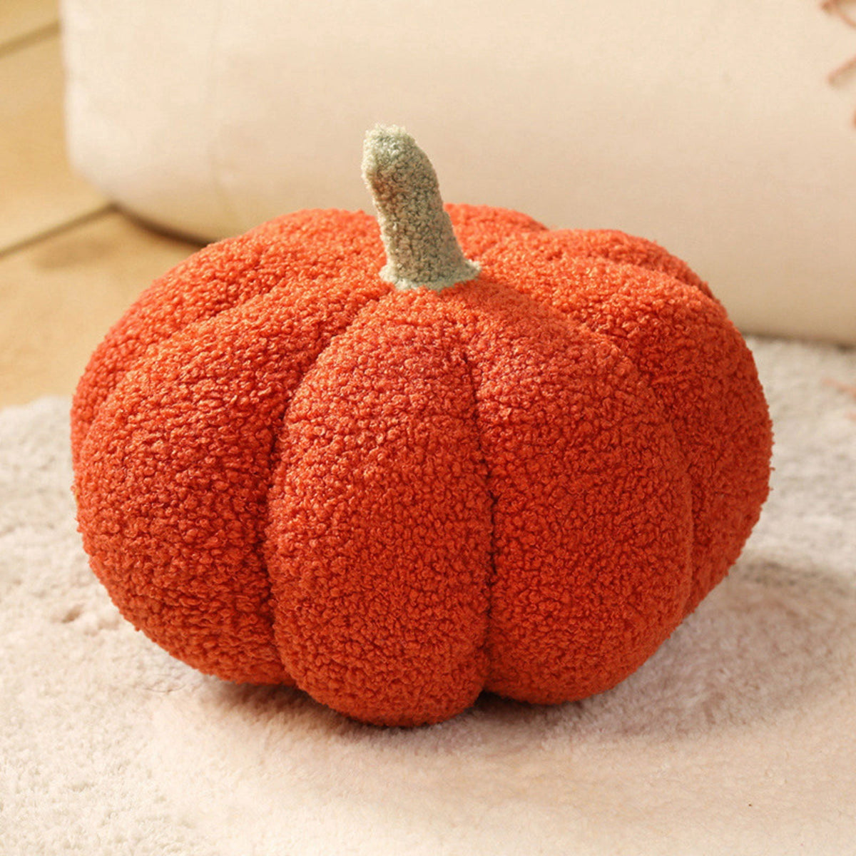 Halloween Plush Pumpkin Decorations, Soft Stuffed Fabric Pumpkins for Fall Harvest & Spooky Season Home Decor