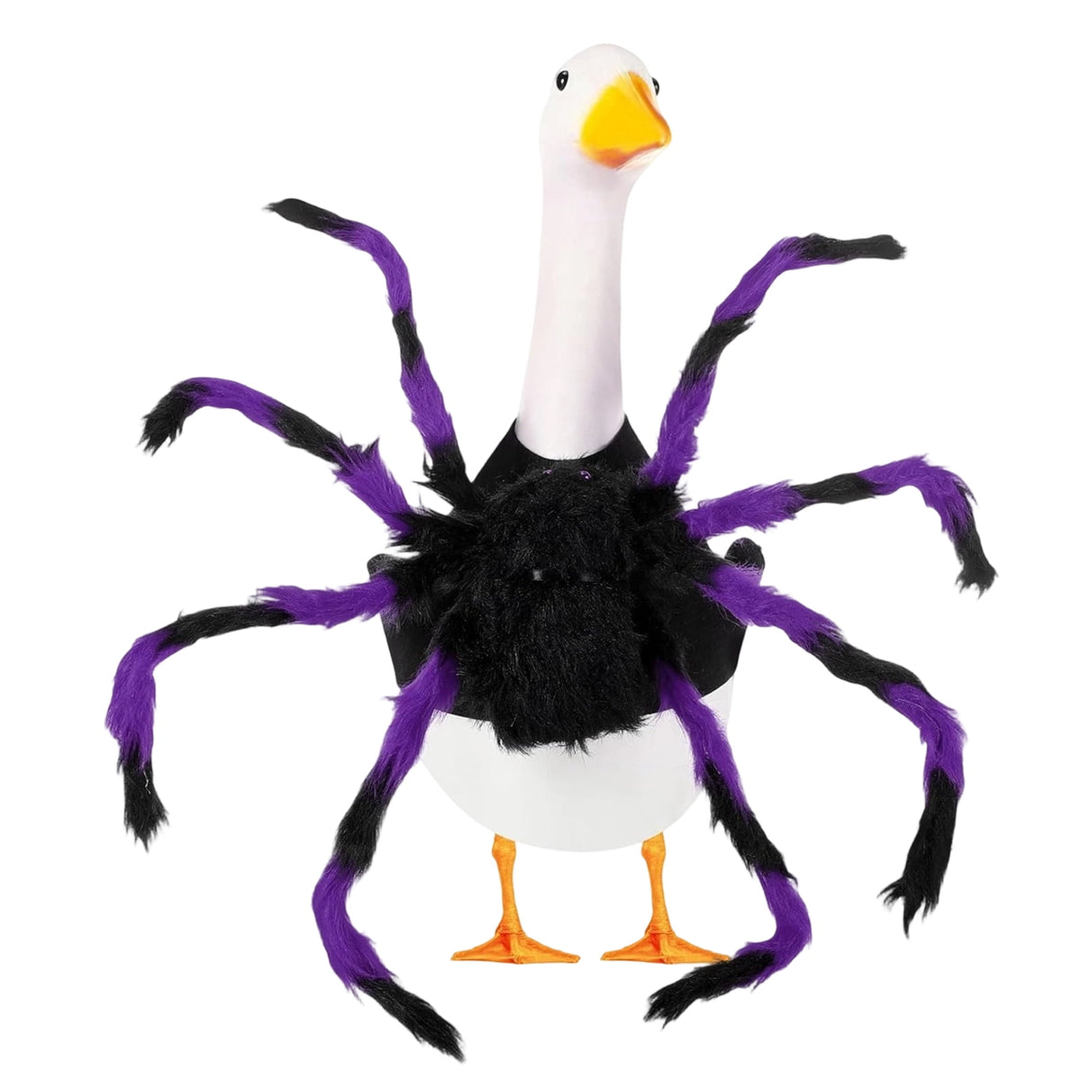 Halloween Garden Porch Decor, Porch Goose Outfits Halloween, 23 Inch Porch Goose Outfits, Witch Dress and Hat Set, Fits 23X11X26 Inch Standing Plush Goose for Front Porch Lawn