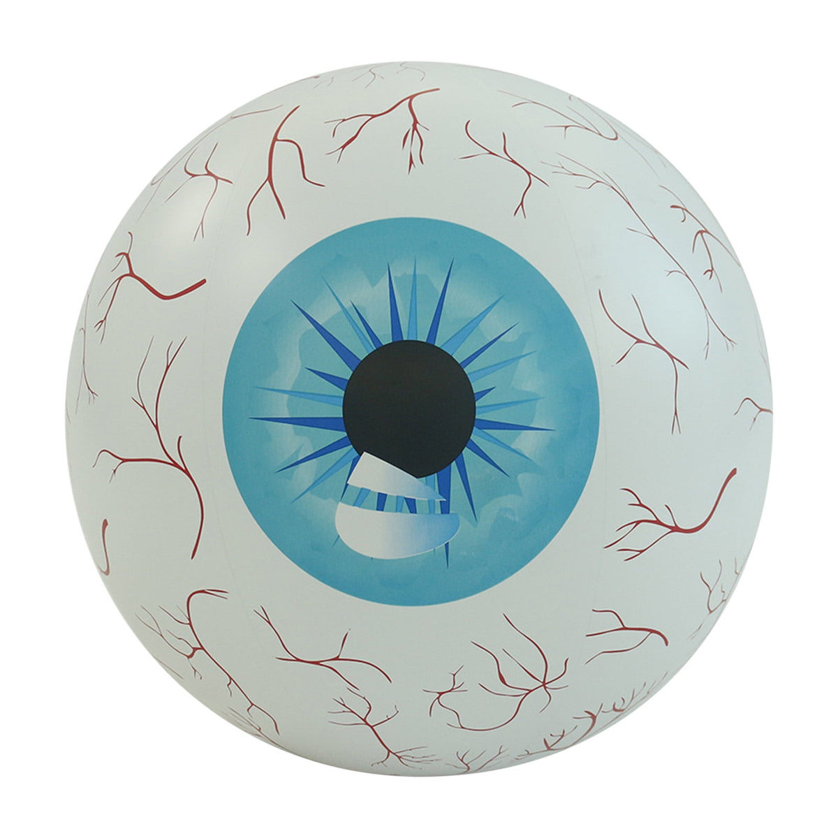 Kumdkd 15.7" Halloween LED Eyeball Inflatable Decor - Color Changing Party Balloon with Remote Control for Indoor/Outdoor Scary Decorations