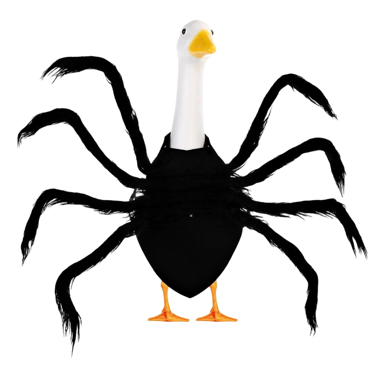 Halloween Garden Porch Decor, Porch Goose Outfits Halloween, 23 Inch Porch Goose Outfits, Witch Dress and Hat Set, Fits 23X11X26 Inch Standing Plush Goose for Front Porch Lawn