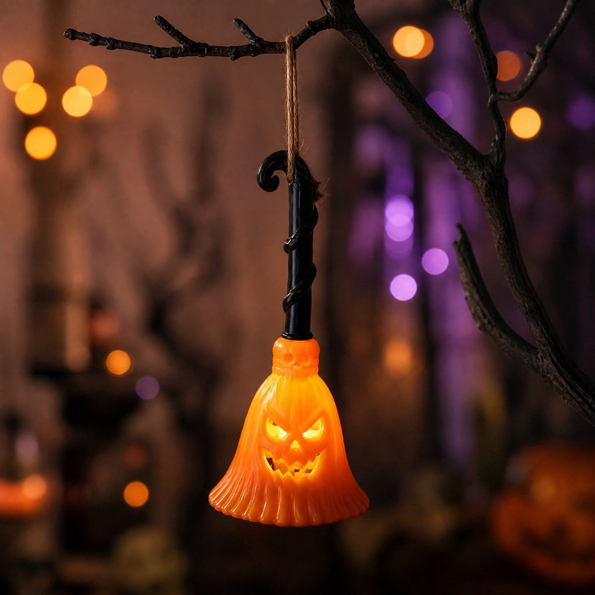 Gothic Mysterious Raven Lamp Light Sculpture, Resin Halloween Moonlight Luminous Crow Bird Led for Home Decor Gift, Bedroom Bedside, Living Room