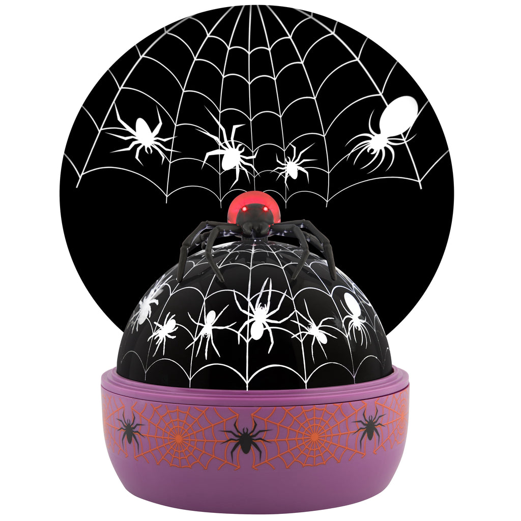 Halloween Light Show Illuminations Shadow Lights With Topper Haunting Spider Projection Light (White/Red)