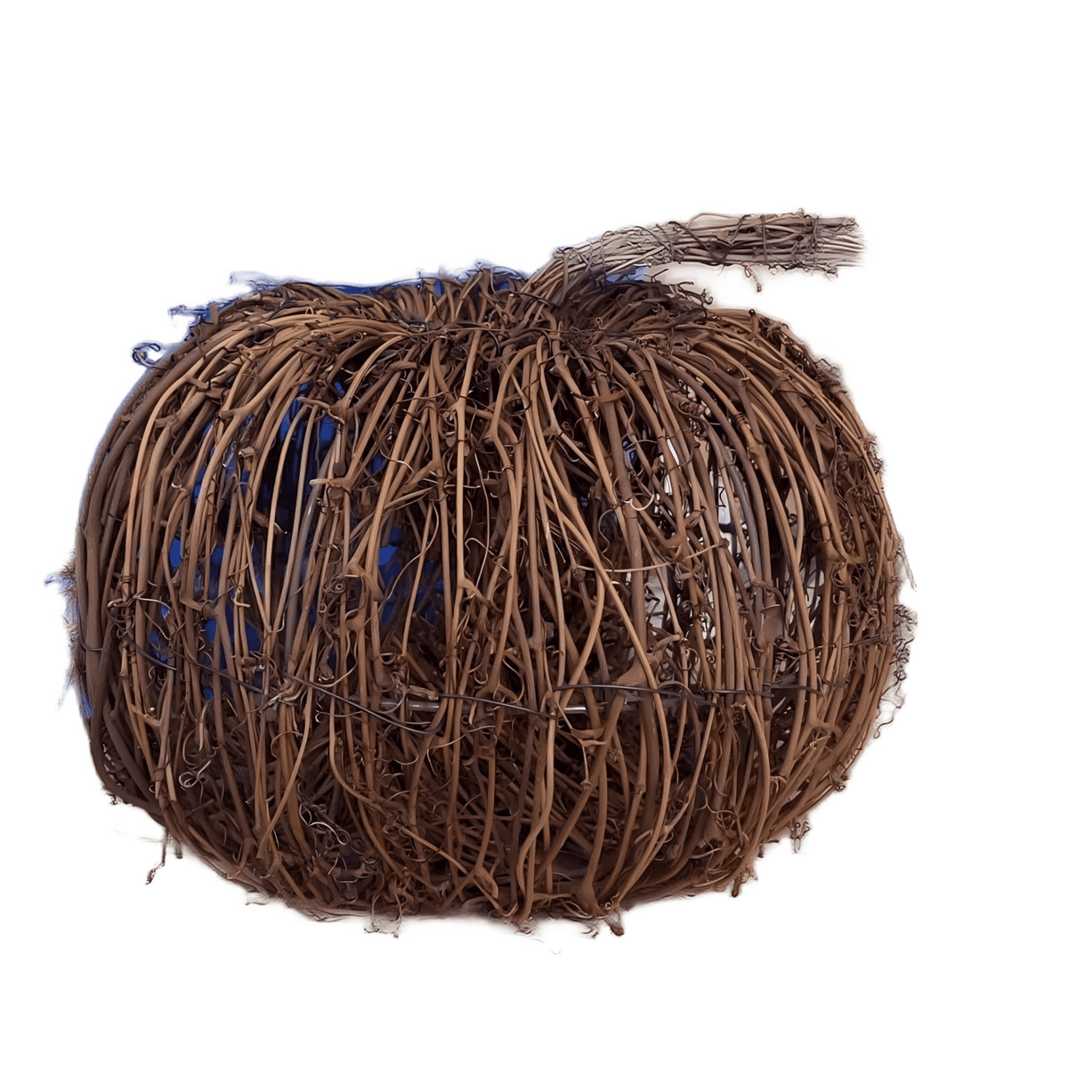 Handwoven Pumpkin Lantern, Rustic Vintage Halloween Decor, 28cm Woven Pumpkin Lantern Without LED Candle Light, Pumpkin Ornament for Mantel Doorstep Halloween Party Decorations