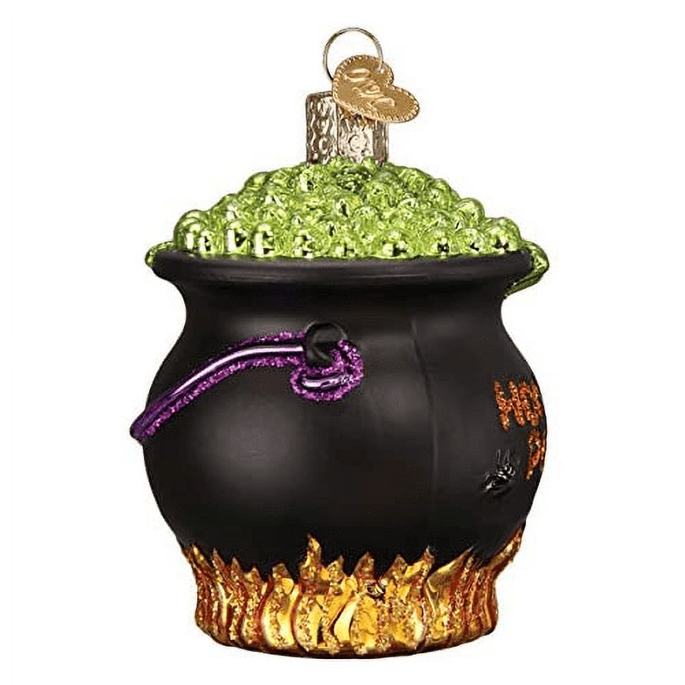 Old World Christmas Ornaments Halloween Cauldron Glass Blown Ornaments for Christmas Tree