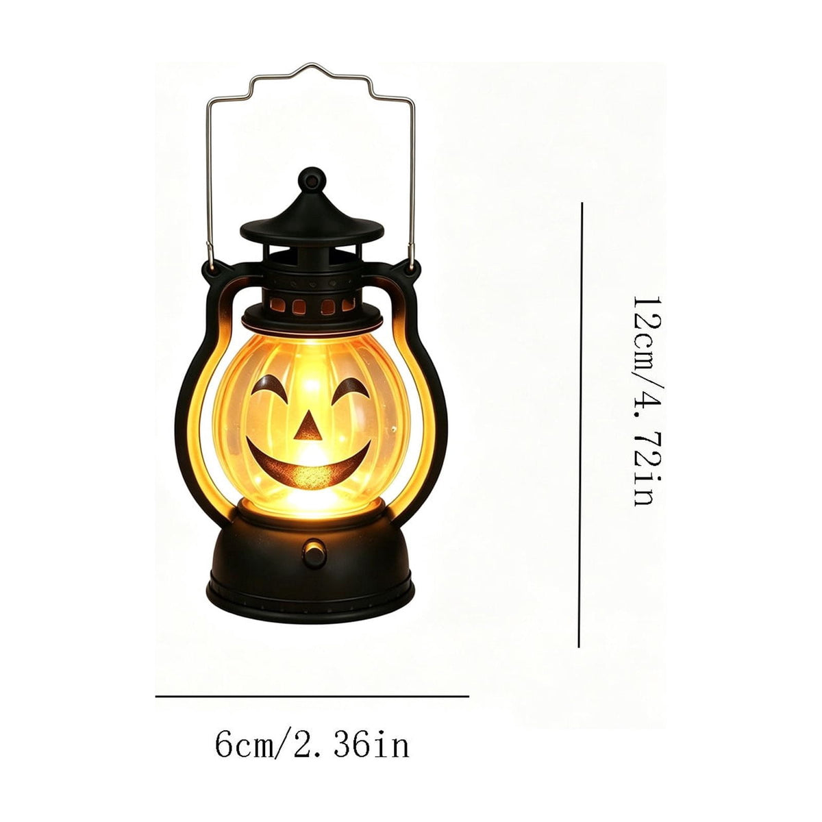 Halloween Lights Outdoor, Pumpkin Lantern with LED Light, Cute Expression Halloween Party Lanterns with Portable Handle, for Fall Decor Yard Garden Bedroom Living Room Indoor Outdoor
