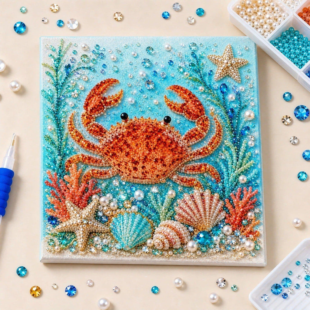 JWZZYD DIY Christmas Pearl Painting Art Kit with Frame, 9.8" Christmas Pearl Beads Art Craft Set, Gemstone Dots Beads for Holiday Christmas Wall Decor, Decoration Gift(Reindeer)