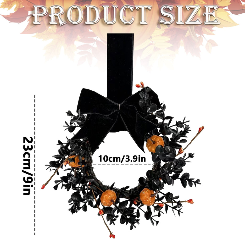 Fall Candle Ring,Artificial Maple Leaves Pumpkins Decorative Wreaths,Berry Wreath for Pillar Candle Holder,Candle Ring for Halloween Centerpieces and Farmhouse Table Decor,7.48 inch(Pink)