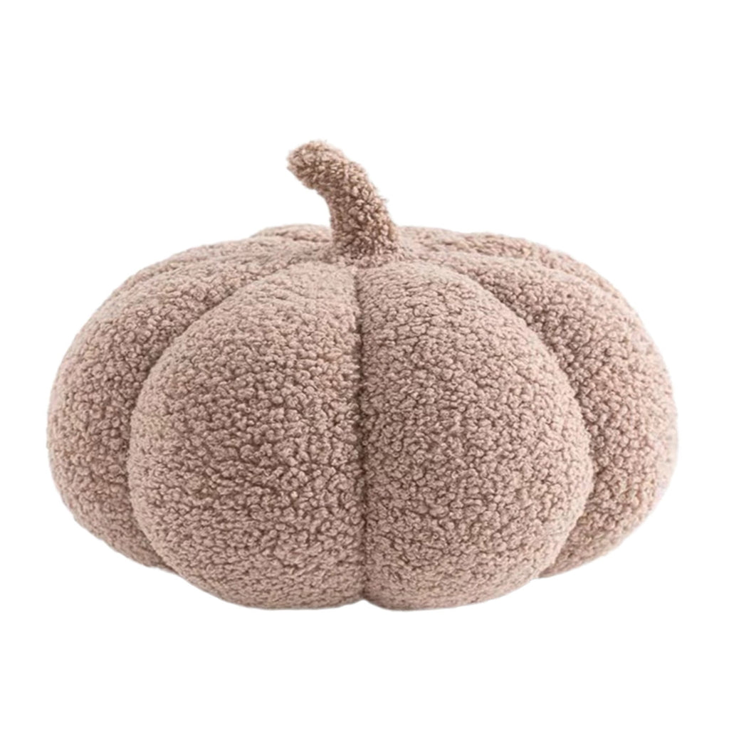 Sahpxhe Halloween Decorations Pumpkins Throw Pillow, Fall Decorative Pumpkin Shaped Plush Toy Cushion for Home Sofa Bed Party Decor Pink