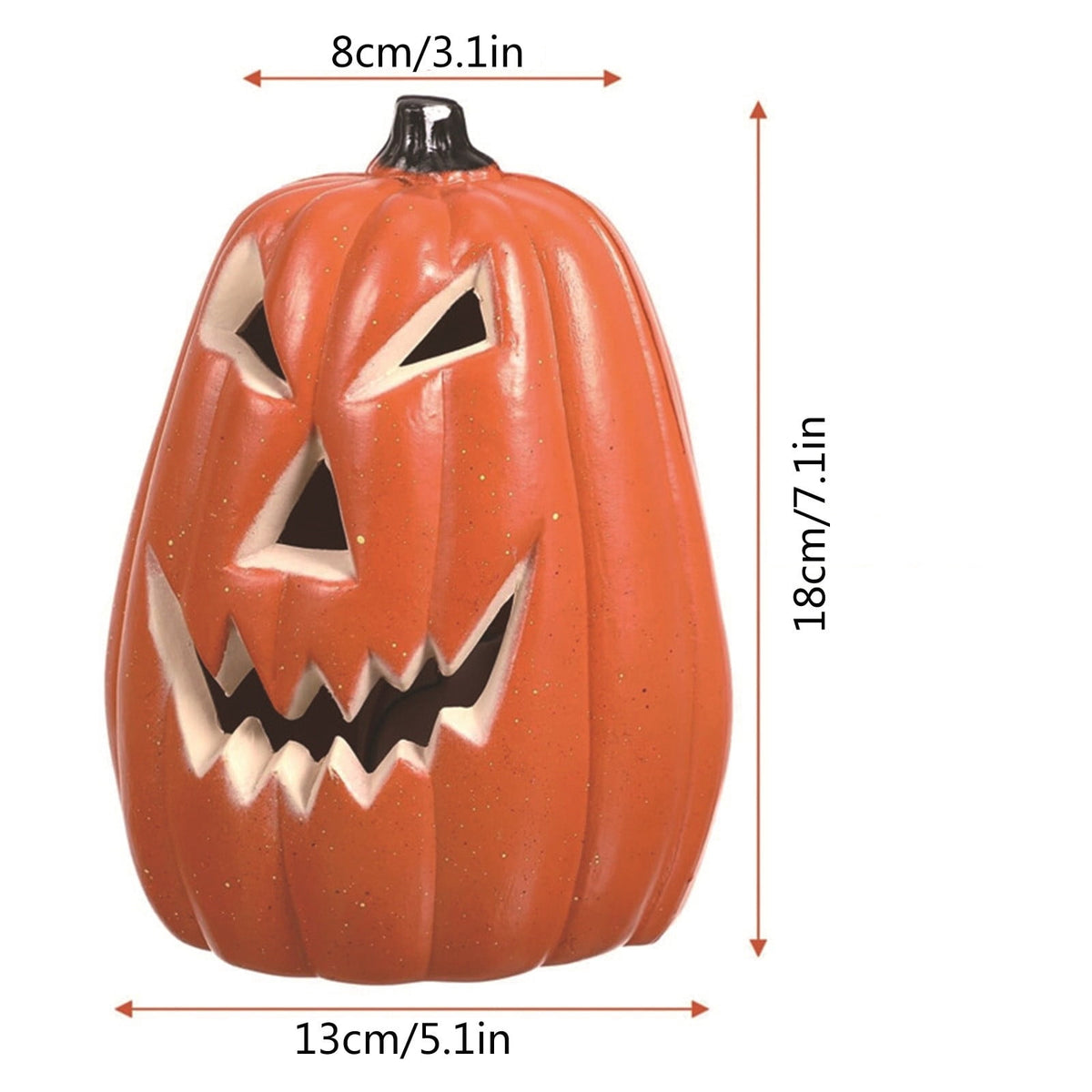 Halloween Pumpkin Lamp Light Decor,Battery Operated Halloween Jack-O-Lantern,Spooky Vintage LED Lighted Pumpkin Lights for Outdoor Indoor Tabletop Front Door Porch Garden Patio Yard