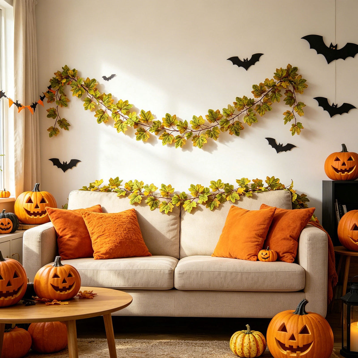 Spring Artificial Flowers Garland, 70 inch Fake Eucalyptus Vine Cherrys Blossoms Hanging Garland Rattan for Mantle Fireplace Wedding Indoor Outdoor Home Decor