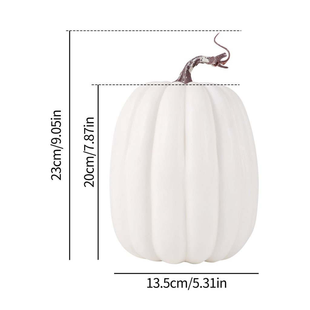 RUINIXCW 8 Inch Large Artificial Pumpkins Fall Decorations Thanksgiving Halloween Pumpkins Giant Fake Pumpkins Foam Pumpkins Autumn Harvest Home Decor