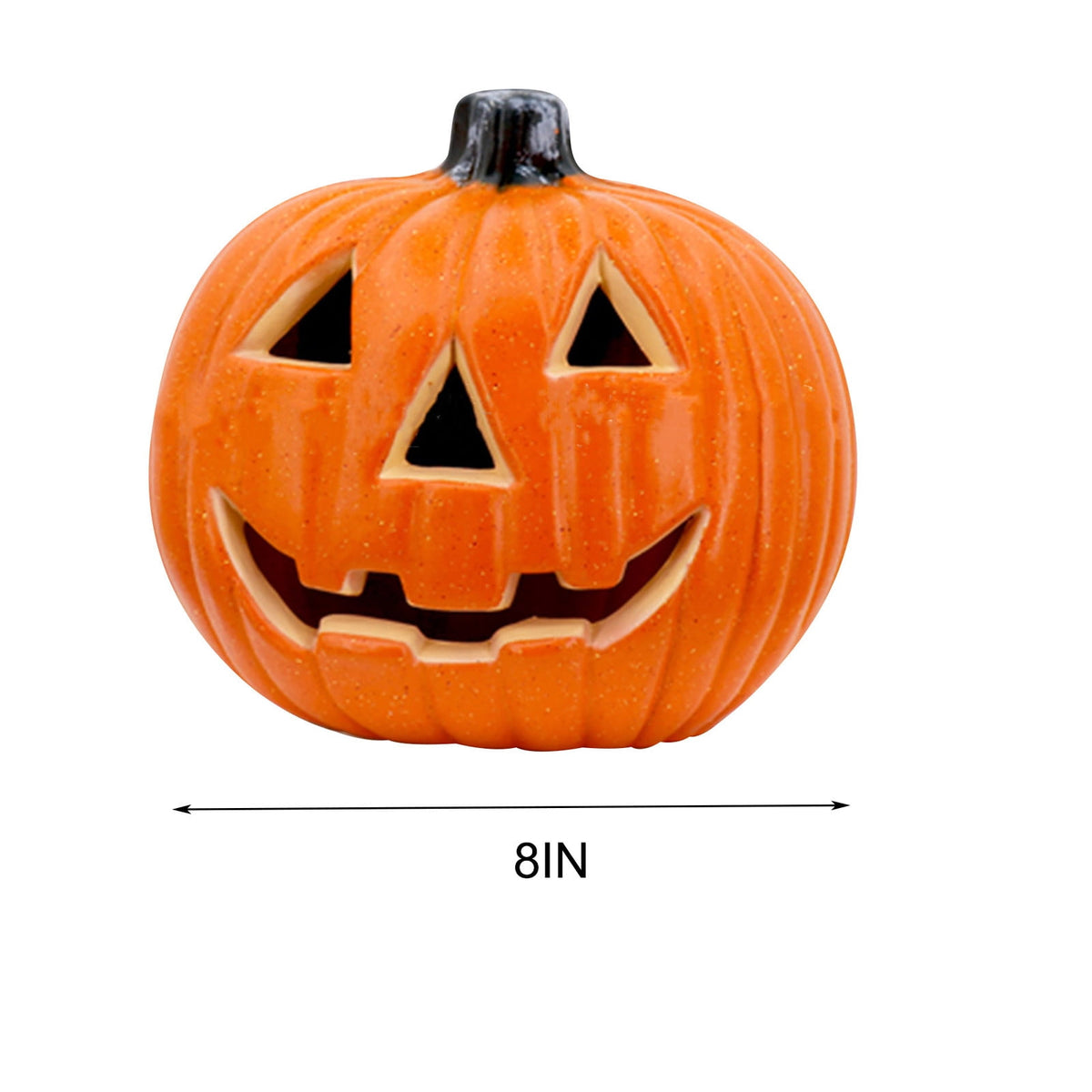 SRUILUO Halloween Light up Jack-O-Lantern, Fall Thanksgiving Pumpkin Light Decorations, Pumpkin Prop with LED Light, Halloween Tabletop Decorations Props for Indoor Outdoor Decor (No Battery)