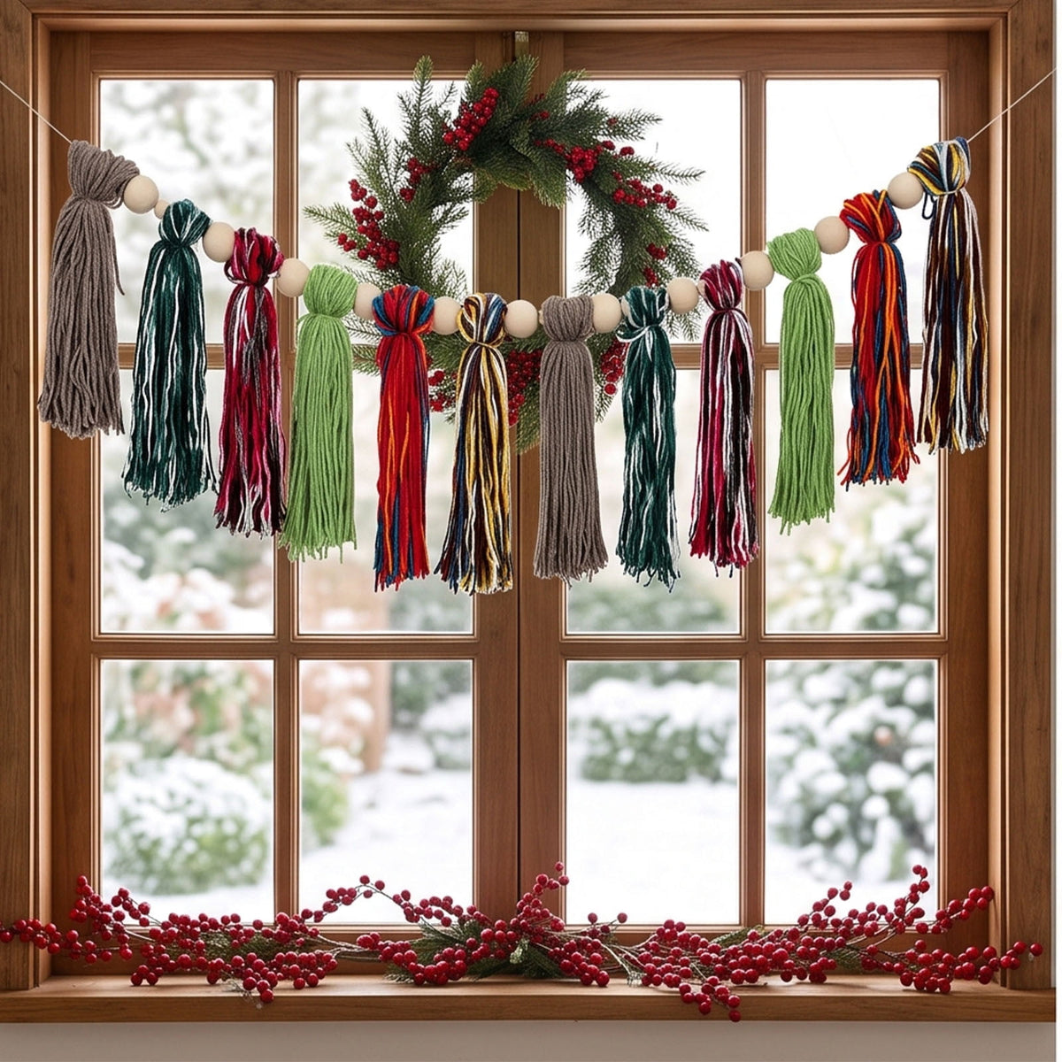 Spring Artificial Flowers Garland, 70 inch Fake Eucalyptus Vine Cherrys Blossoms Hanging Garland Rattan for Mantle Fireplace Wedding Indoor Outdoor Home Decor