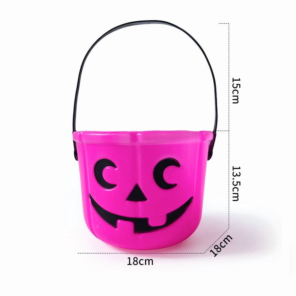 Kyusrd Trick or Treat Halloween Lantern Pumpkin Decoration Lighted Table Centerpieces Ornaments Spooky Pumpkin Prop Decor Decorative Wedding Candy Bowl Organizer Canisters