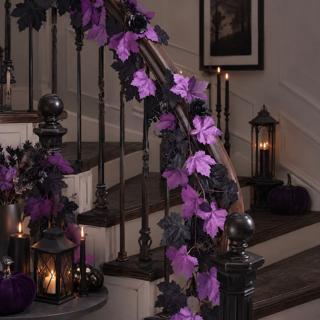 Spring Artificial Flowers Garland, 70 inch Fake Eucalyptus Vine Cherrys Blossoms Hanging Garland Rattan for Mantle Fireplace Wedding Indoor Outdoor Home Decor
