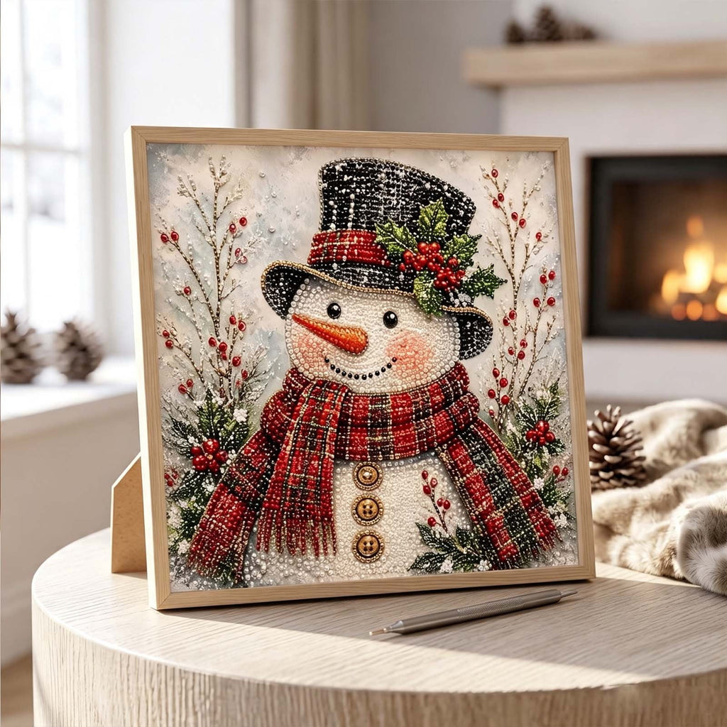 JWZZYD DIY Christmas Pearl Painting Art Kit with Frame, 9.8" Christmas Pearl Beads Art Craft Set, Gemstone Dots Beads for Holiday Christmas Wall Decor, Decoration Gift(Reindeer)