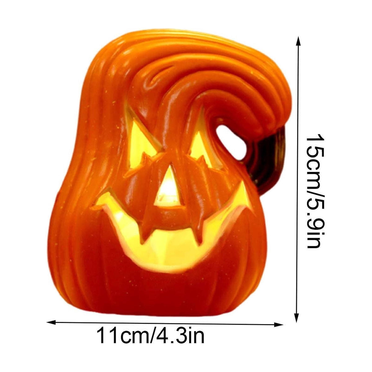 Halloween Pumpkin LED Light Lamp Blow Mold Pumpkin Decoration For Tabletop Shelf And Mantel