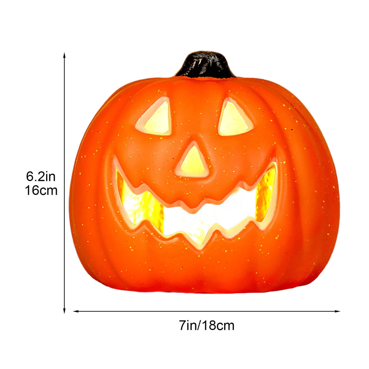 Halloween Pumpkin Lamp Light Decor,Battery Operated Halloween Jack-O-Lantern,Spooky Vintage LED Lighted Pumpkin Lights for Outdoor Indoor Tabletop Front Door Porch Garden Patio Yard