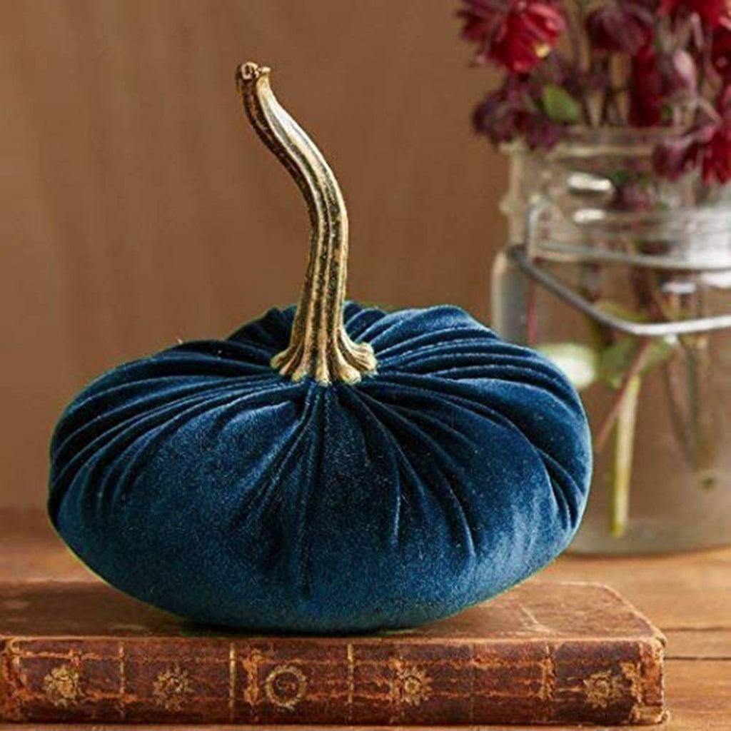 ESULOMP Halloween Decorations Thanksgivings Pumpkins 1 pc Velvet Pumpkins Decor Super Soft Stuffed with Exquisite