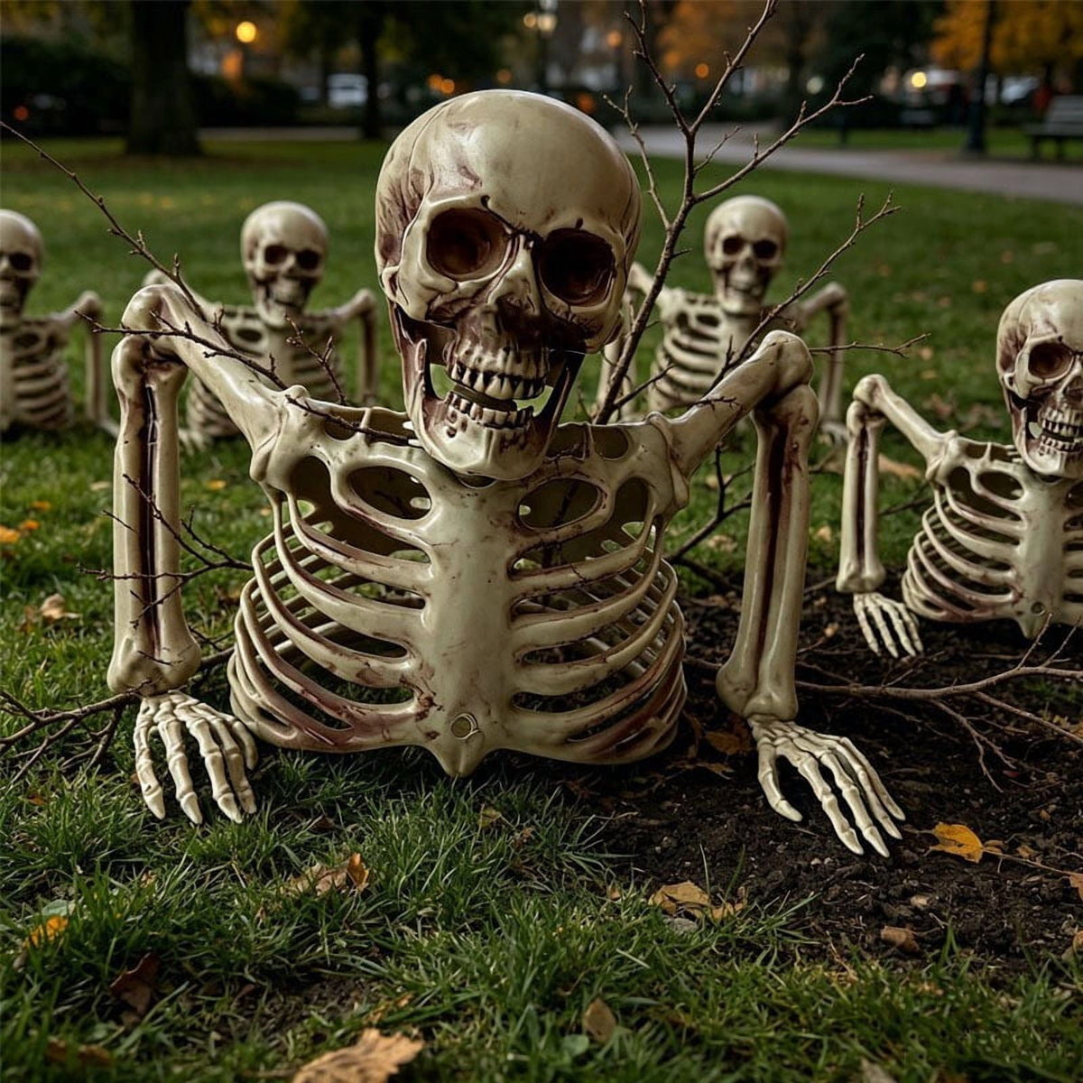 Under $5! Saving! XGFHYJEH Halloween Holding Hands Witches, Halloween Decorations Outdoor, Halloween Decor Clearance, Halloween Ornaments Scary Props Decoration for Outside Yard Lawn Garden