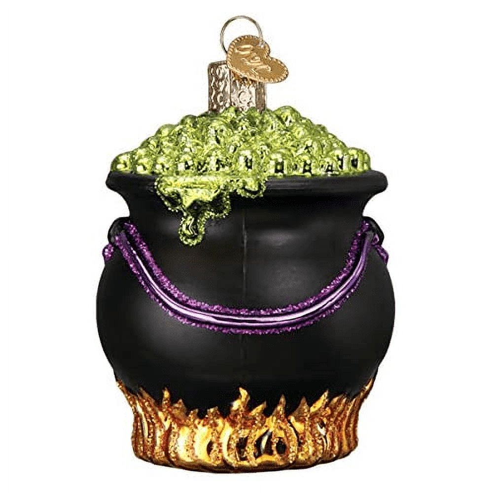 Old World Christmas Ornaments Halloween Cauldron Glass Blown Ornaments for Christmas Tree