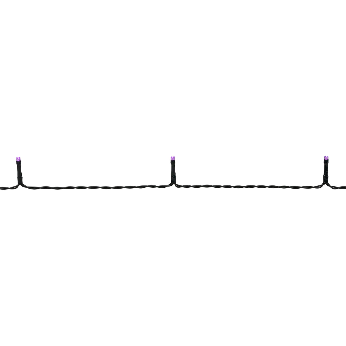 Northlight LED Wide Angle Halloween Lights - Purple - 10' Black Wire - 20ct