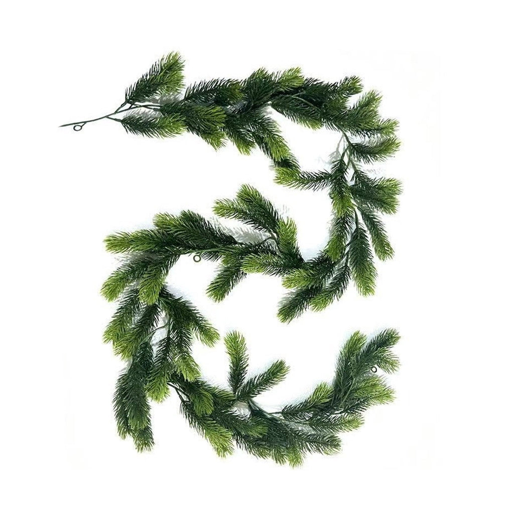yulier Artificial Garland 70.86 inch Spring Garland with Flowers, Faux Vines Floral Hanging Garland for Holiday Wedding Spring Home Party Window Door Fireplace Table Indoor Outdoor Decor