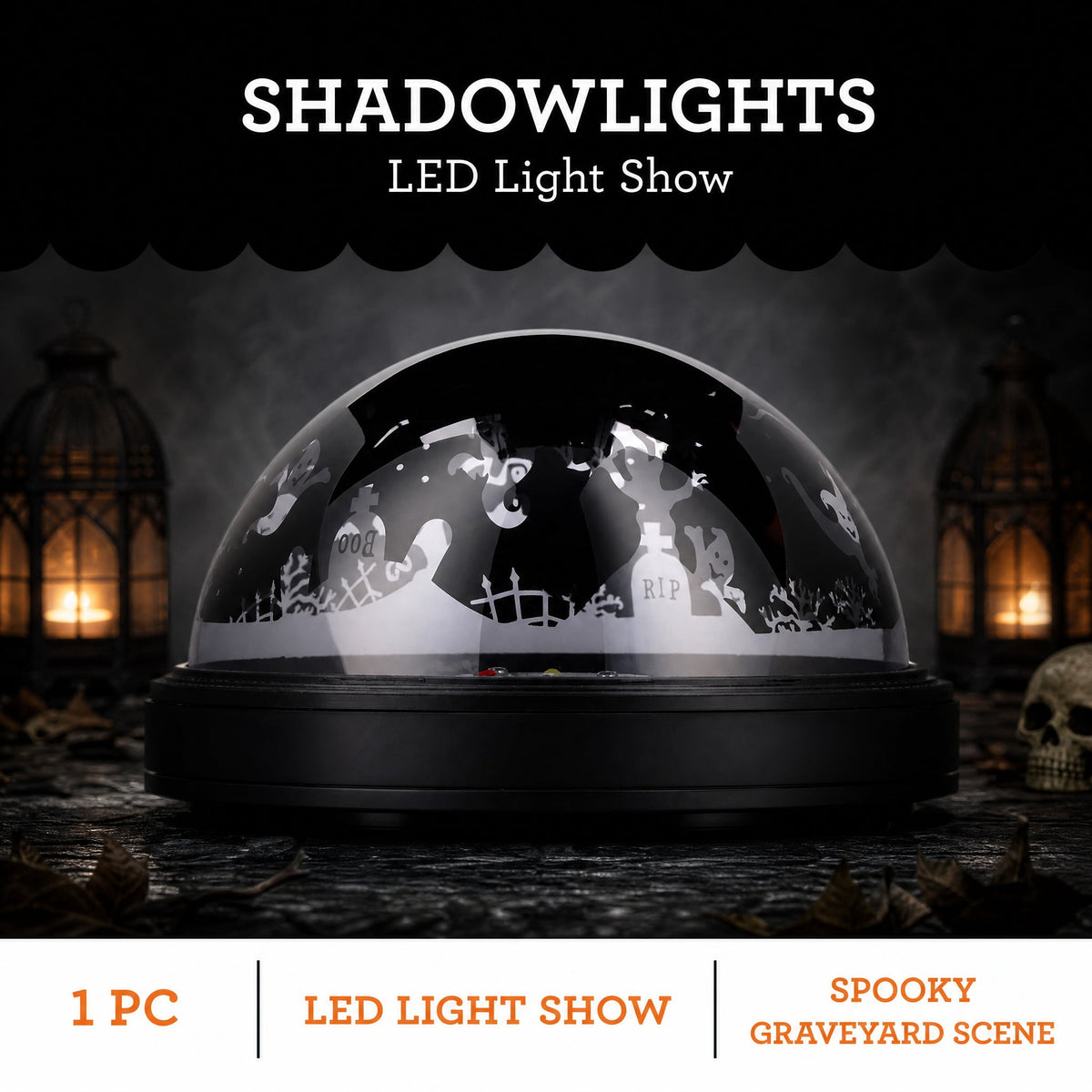 Ghost Scene Tabletop Shadowlights Halloween Lightshow Illuminations