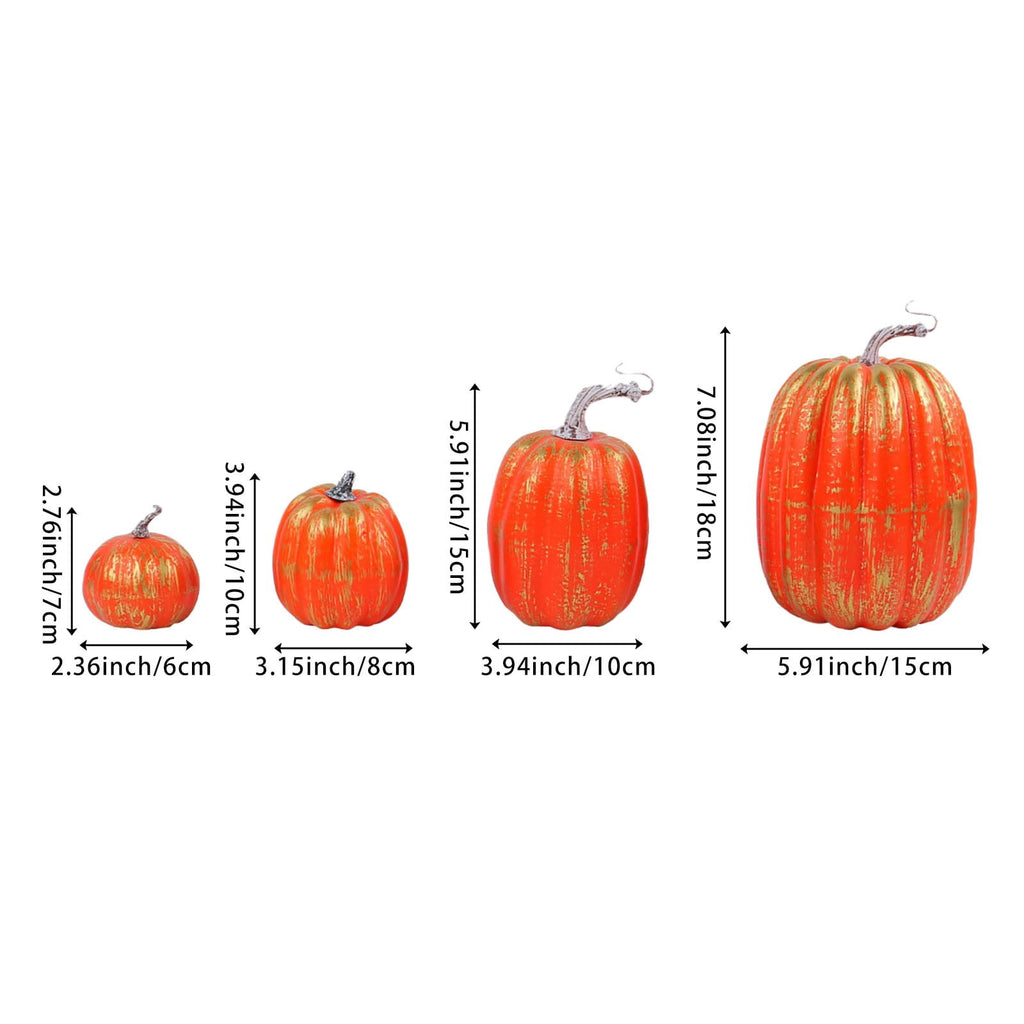 7Pcs Artificial Pumpkins Fall Decoration Assorted Faux Pumpkin Cute Foam Pumpkins for Home Outside Halloween Decorating (White)
