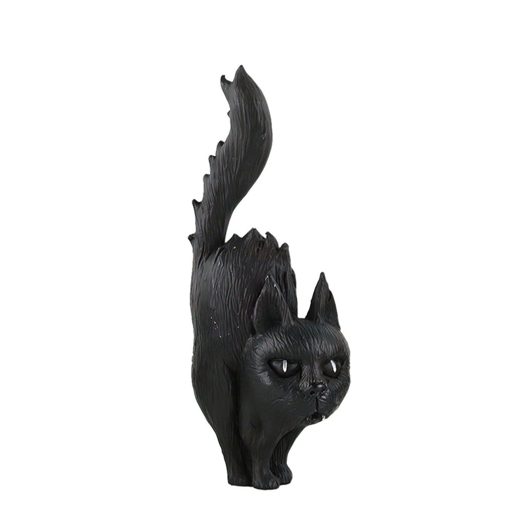 Konghyp Halloween Pumpkin Decorations, Cat Witch Ornaments, Holiday Home Decor, Tabletop Resin Figures, Perfect for Festive Celebrations and Autumn Decorations
